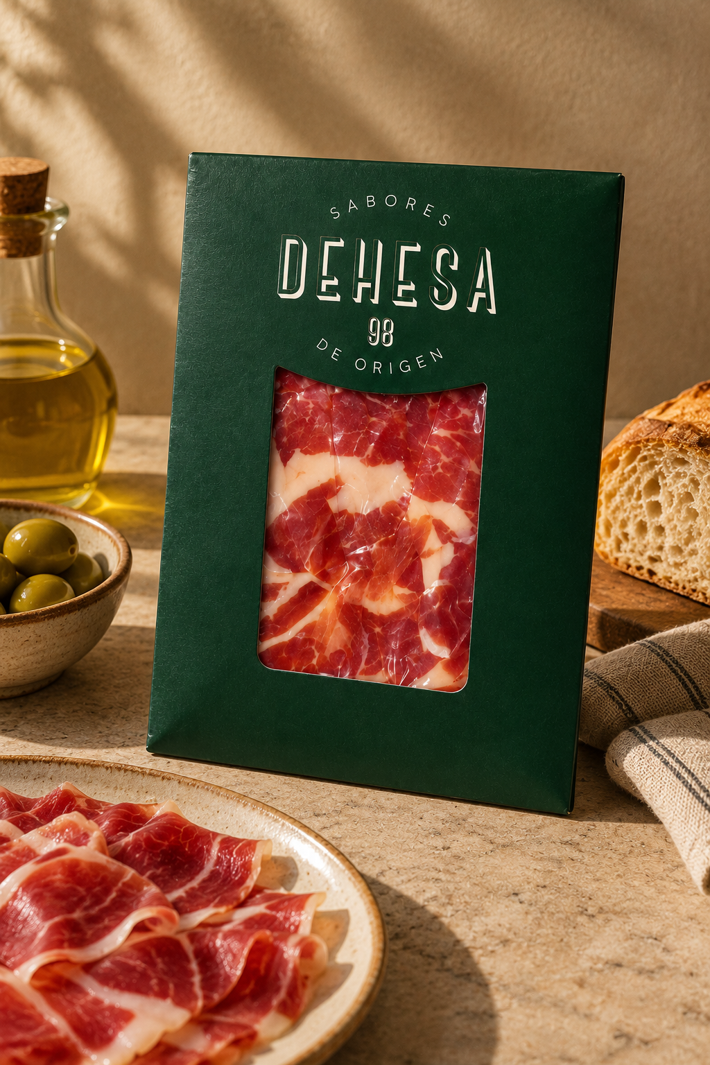 Jamón cebo ibérico 50% x 100 gr