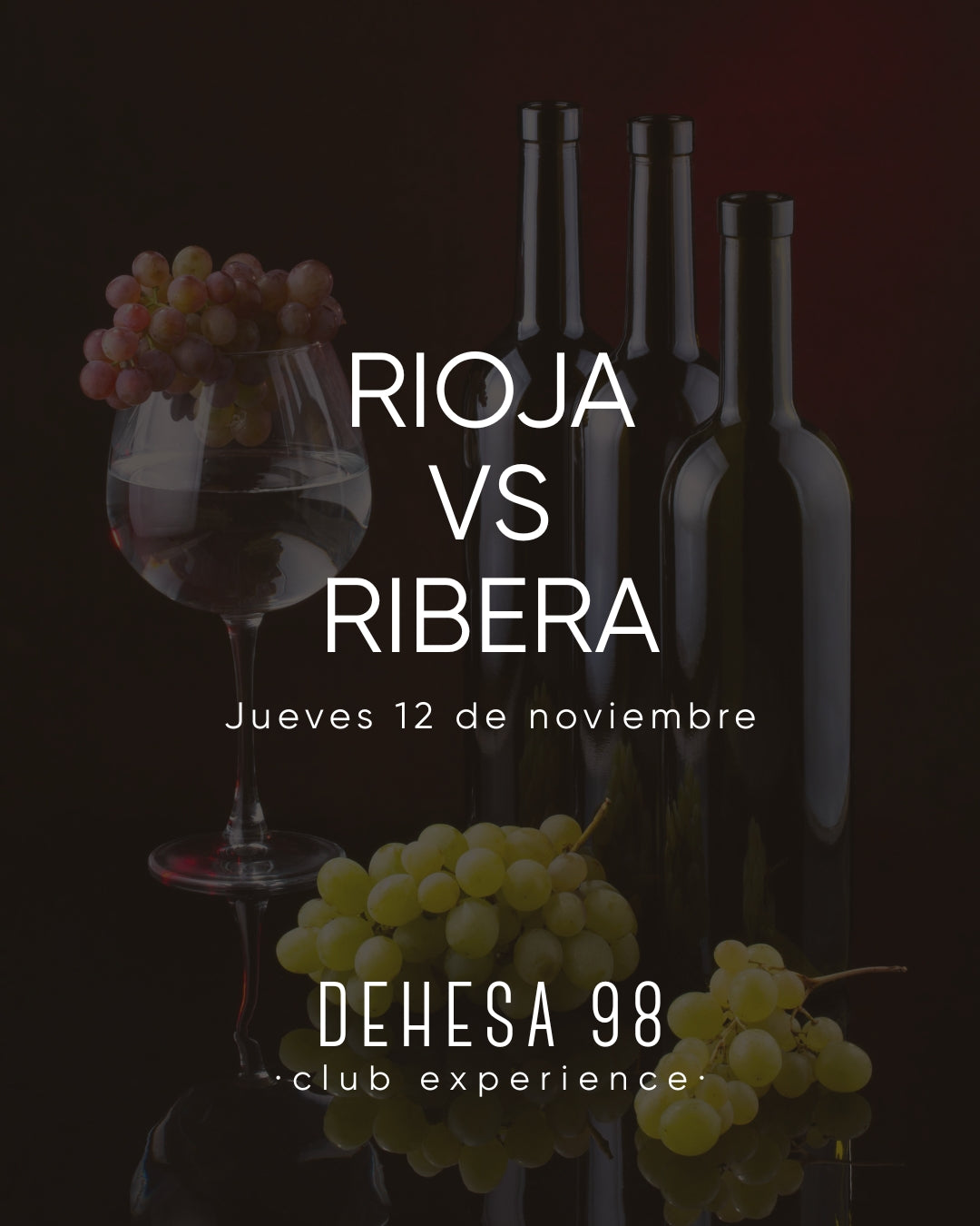 Rioja vs Ribera · Jueves 12 de noviembre