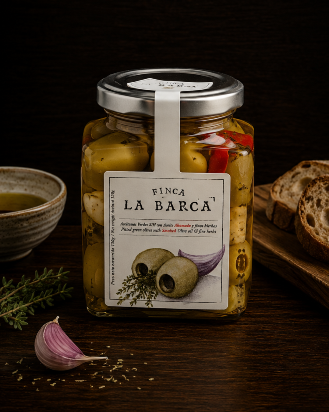 Aceituna gordal deshuesada finas hierbas