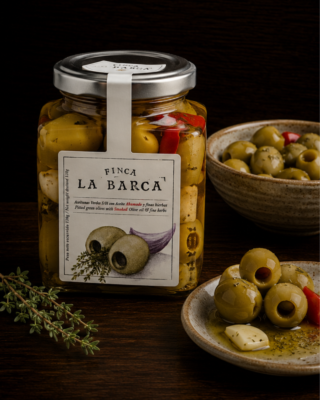 Aceituna gordal deshuesada finas hierbas