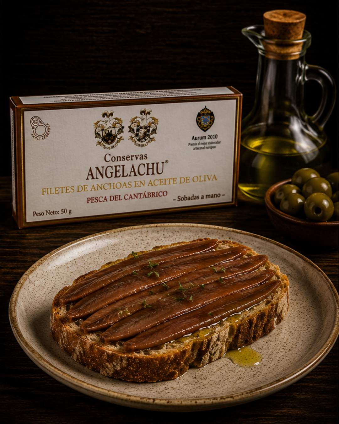 Anchoa del Cantábrico en Aceite de Oliva