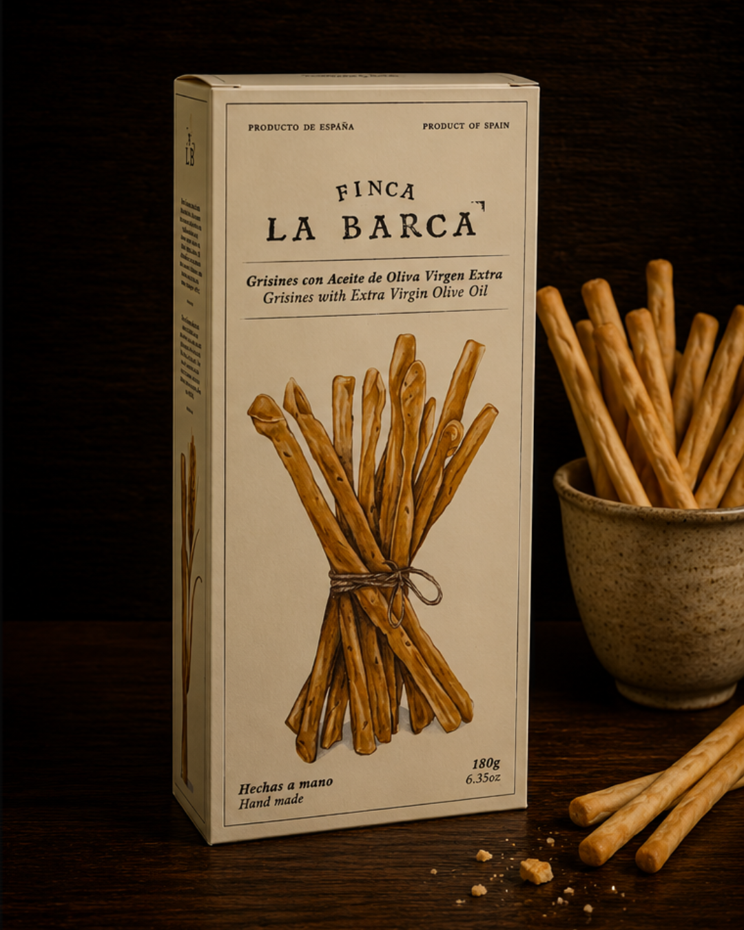 Grisines con aceite