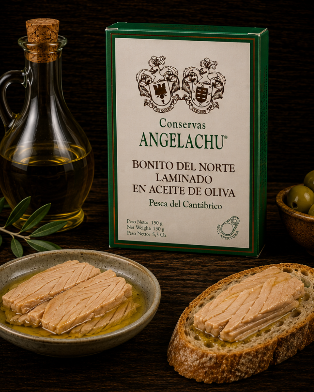 Bonito del Norte laminado en Aceite de Oliva 150 gr