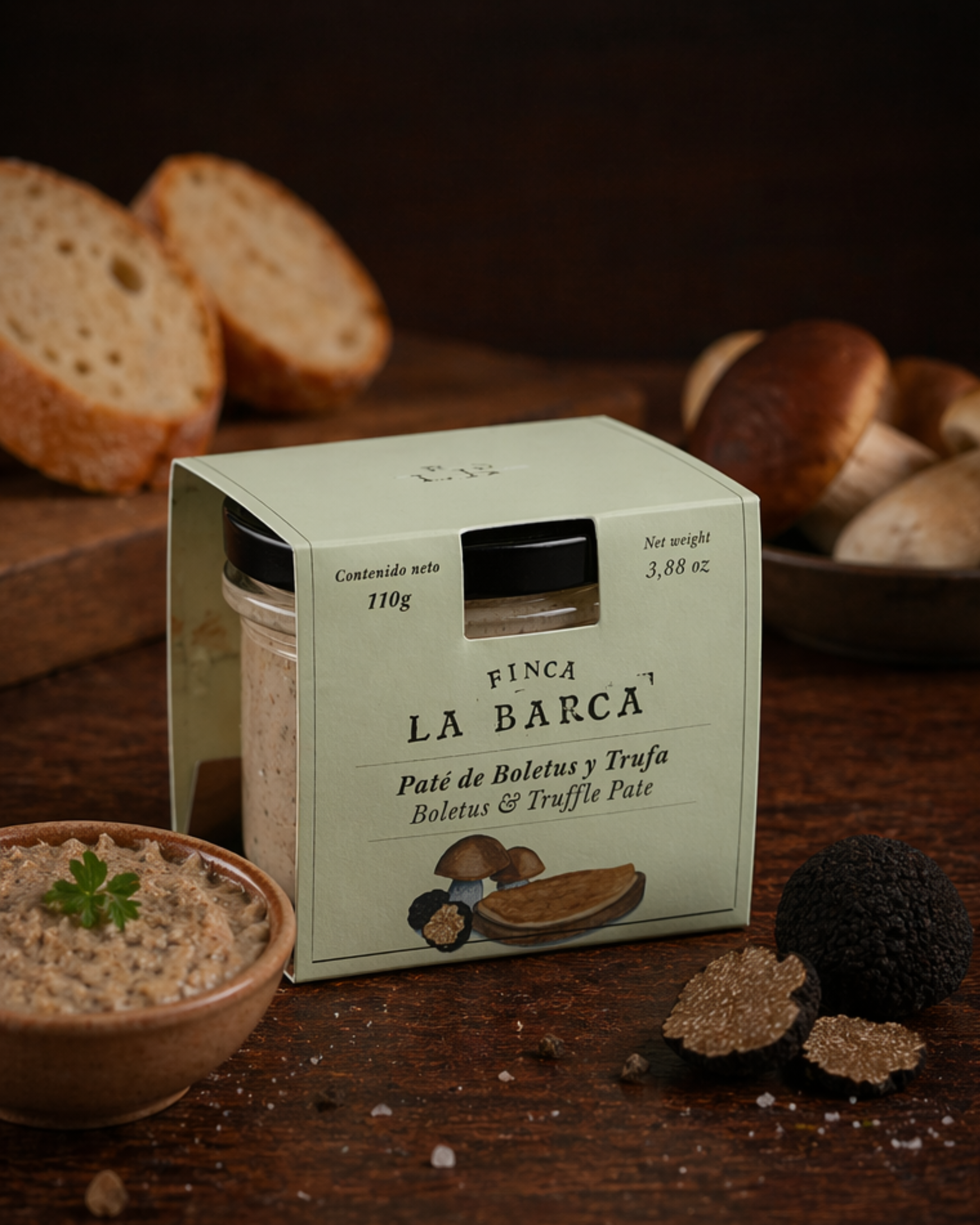 Paté de boletus y trufa
