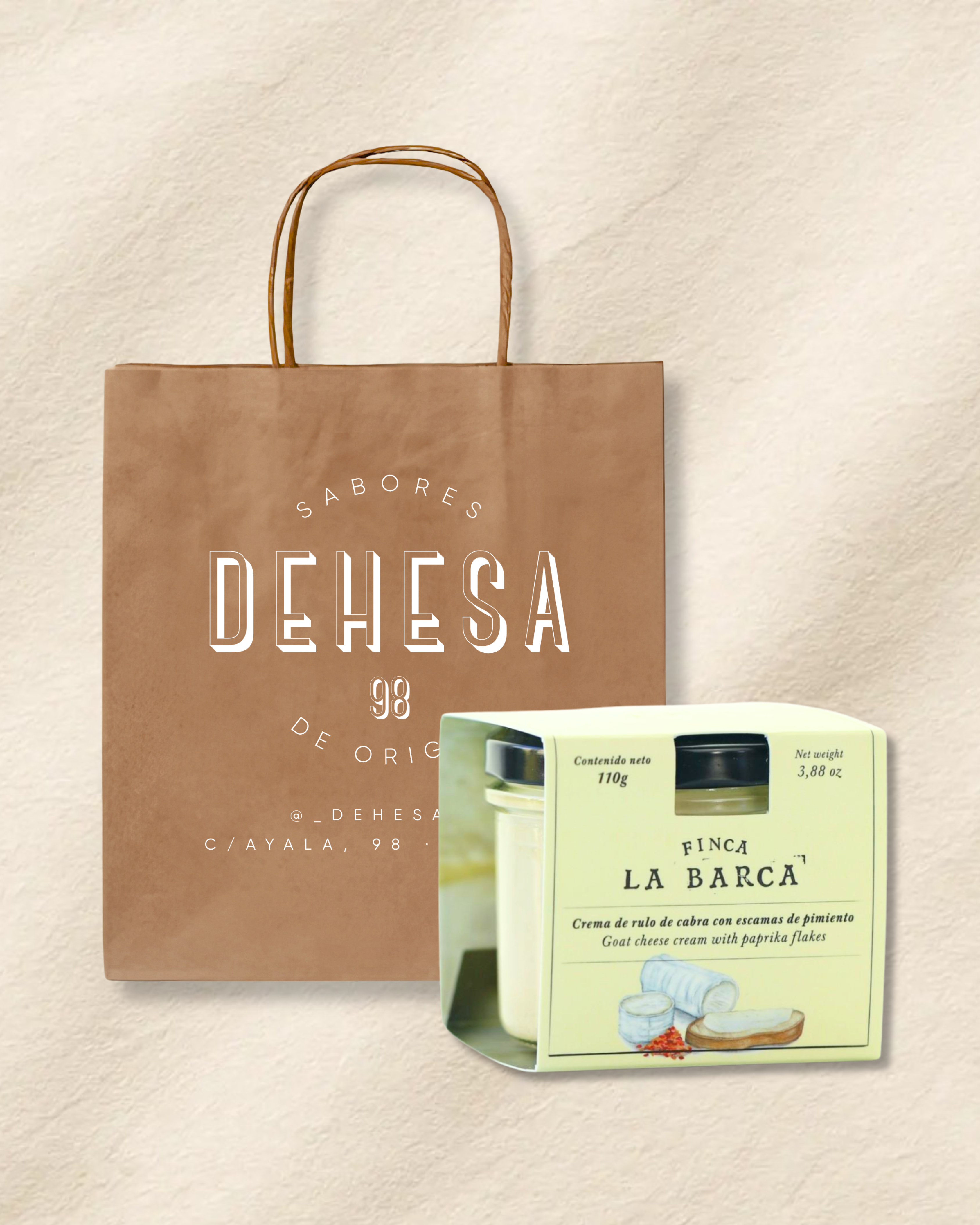 Crema de rulo de cabra con escamas de pimentón 110g