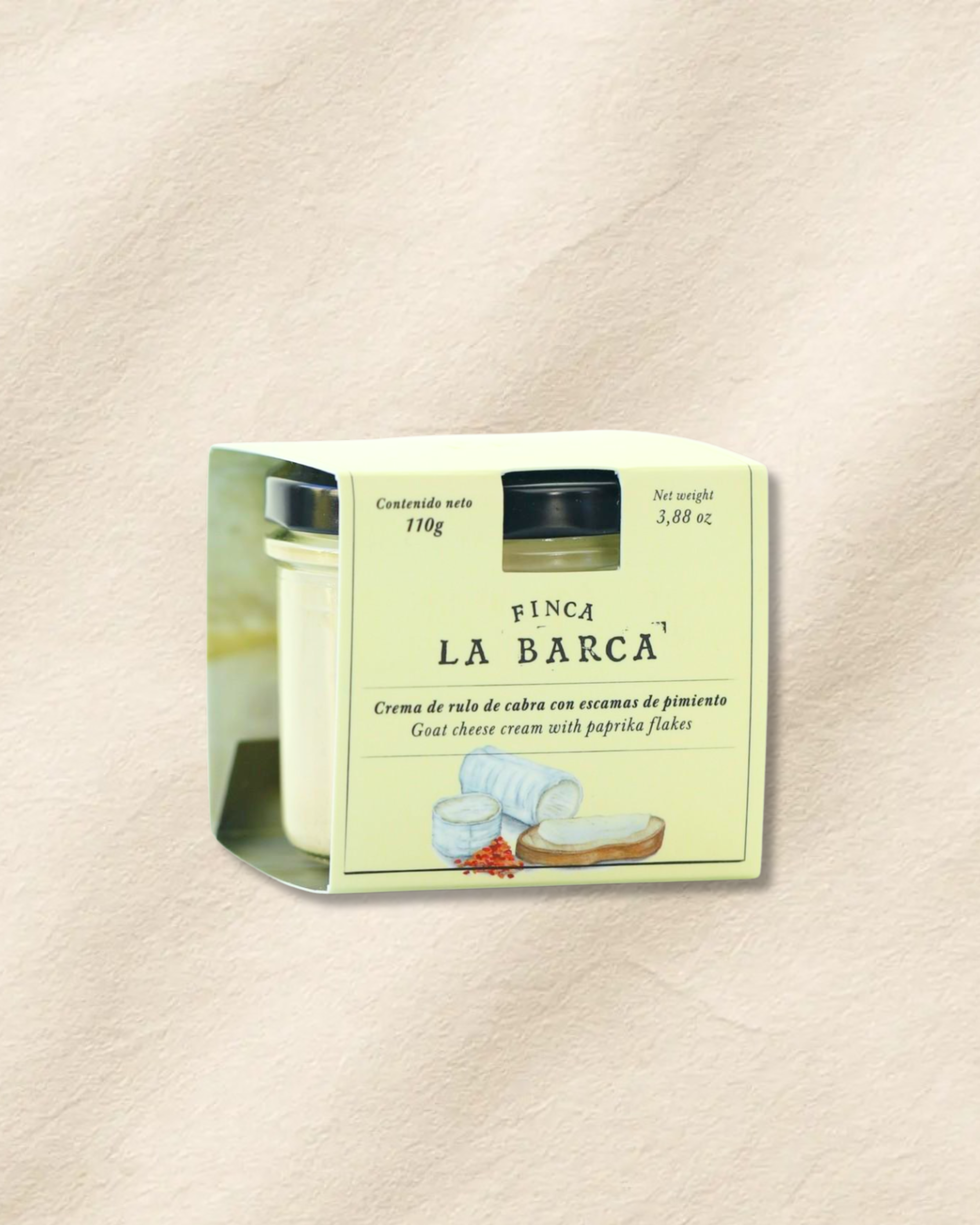 Crema de rulo de cabra con escamas de pimentón 110g