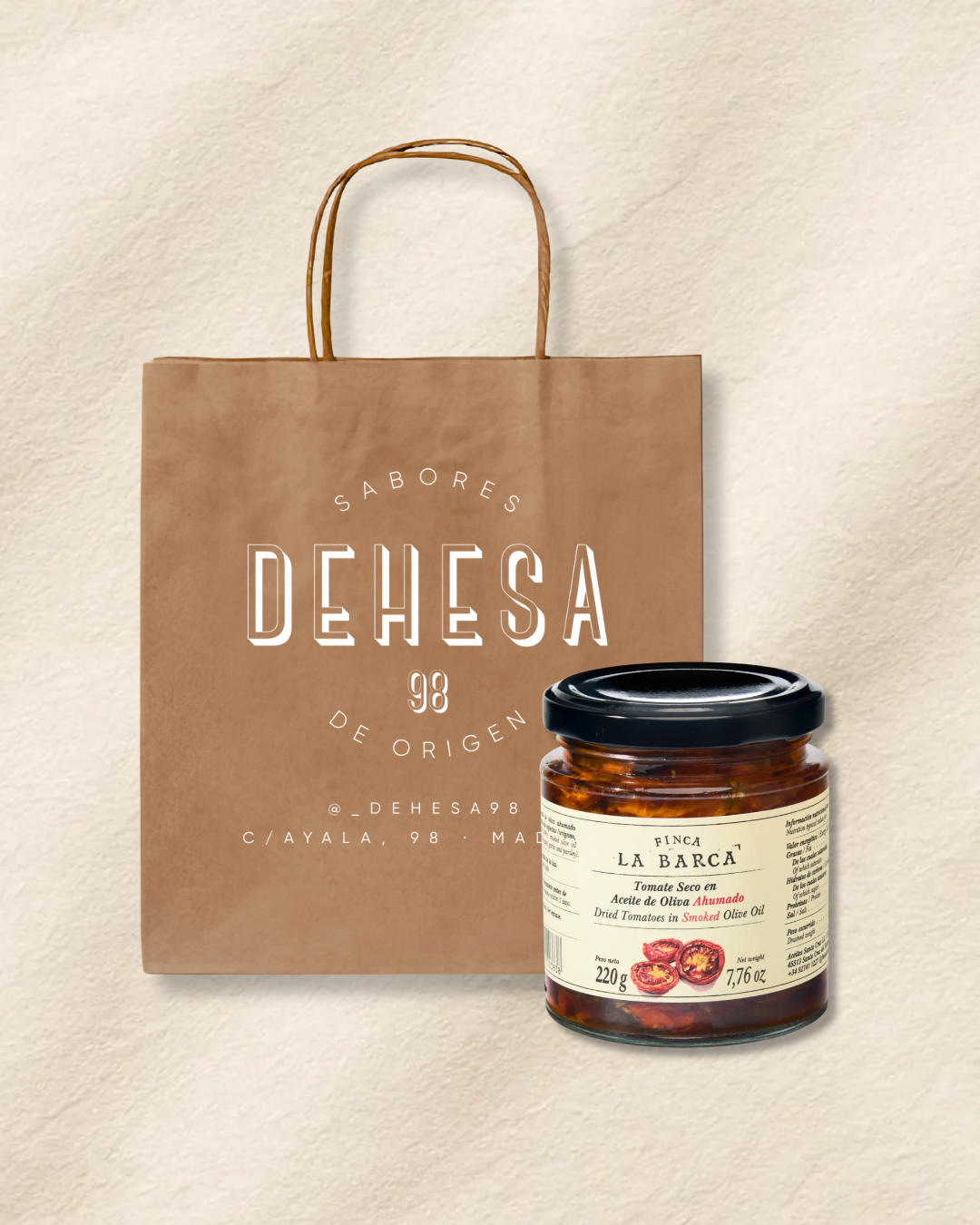 Tomates secos en aceite ahumado 220 gr