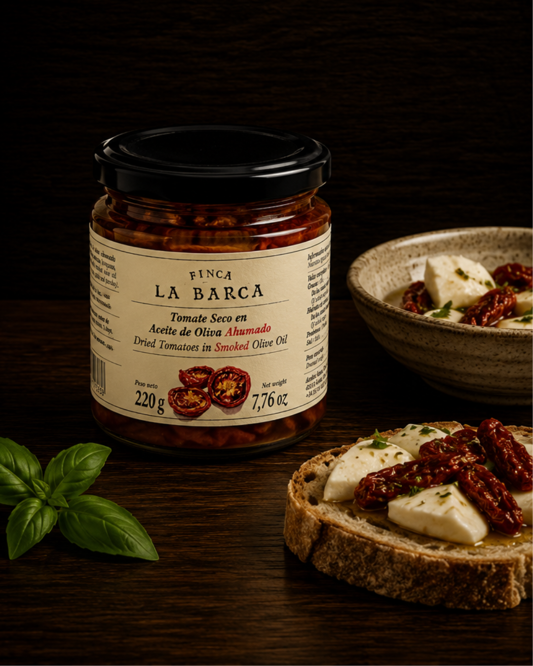 Tomates secos en aceite ahumado 220 gr
